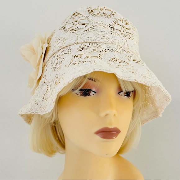 Vintage KOKIN New York Luxurious Couture Crochet Bucket Hat - Picture 8 of 16